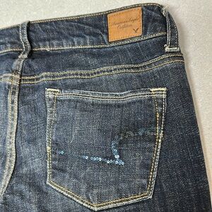 AMERICAN EAGLE 🌿 WOMEN 🌿 JEANS 🌿 STRETCH 👖 SKINNY KICK 👖 DARK WASH